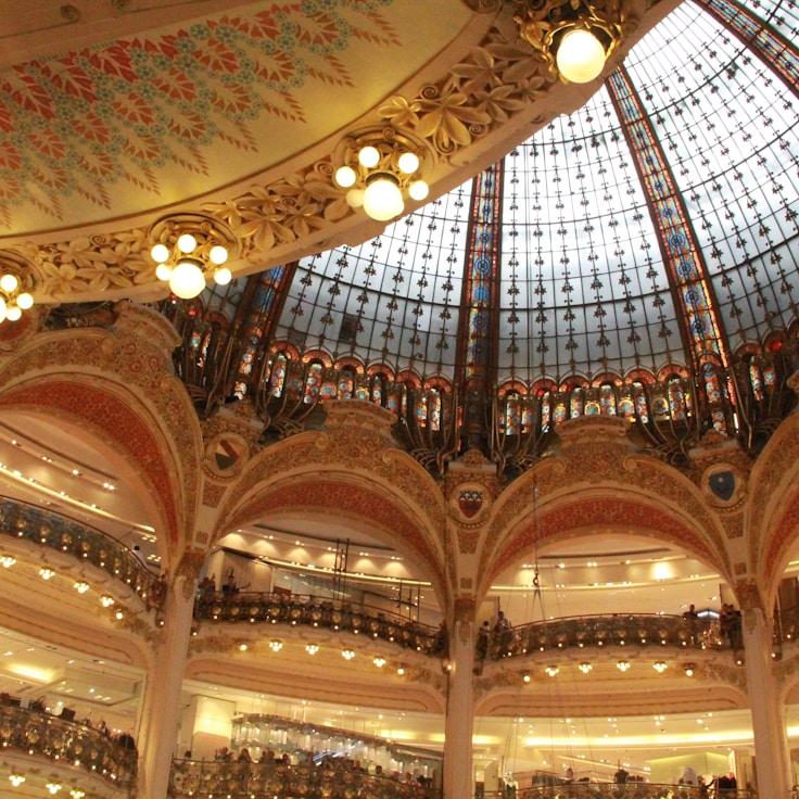 Shopping mall with wide corridors suitable for strollers